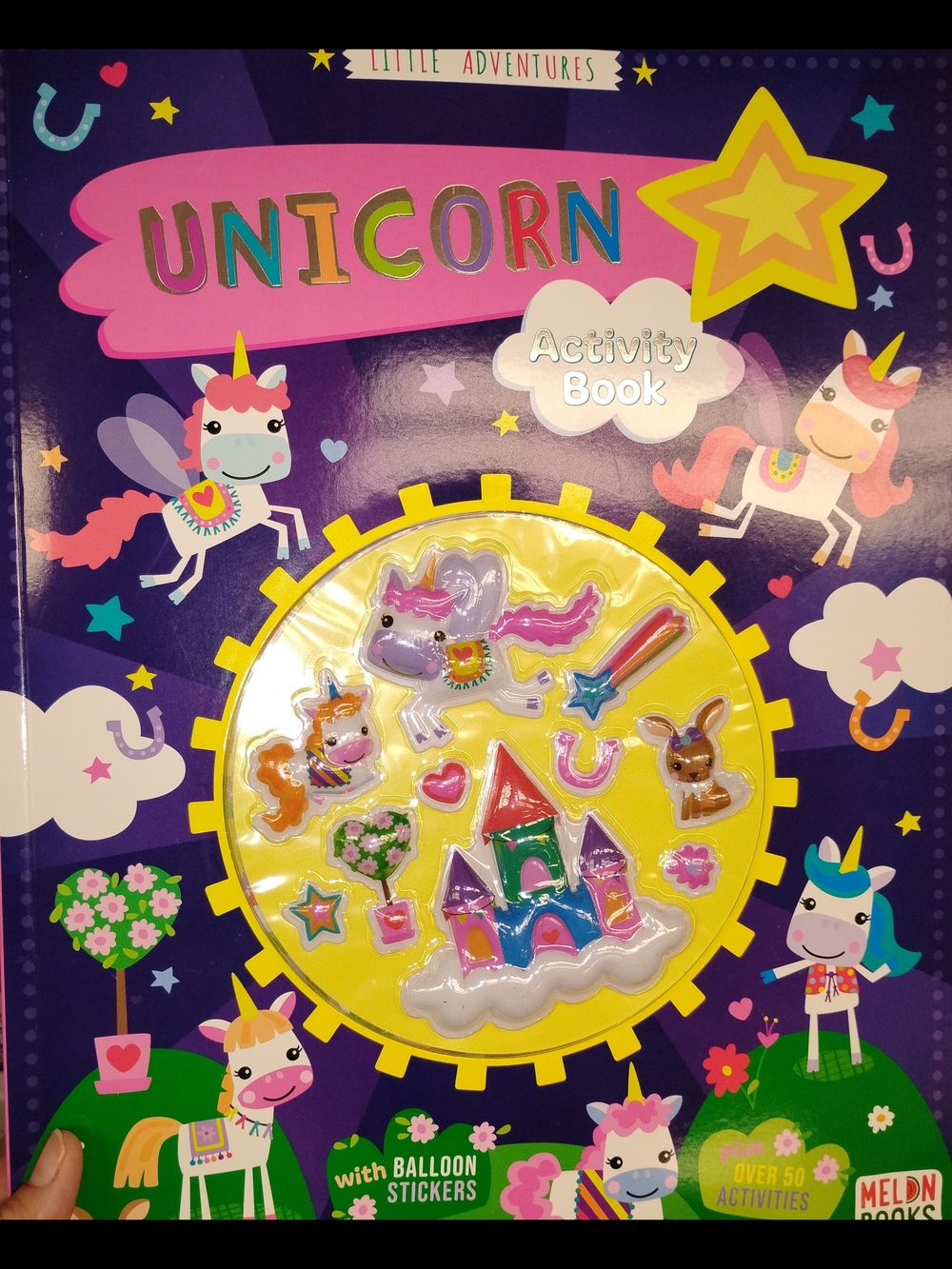 Unicorn Activity Book with Stickers - Colorful Unicorns